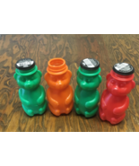 Vintage delicious drink brand empty plastic bear shape drink container lot - $47.29 CAD