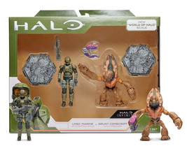 Halo Infinite USNC Marine &amp; Grunt Conscript 4.5&quot; Scale Action Figures MIB - £19.52 GBP