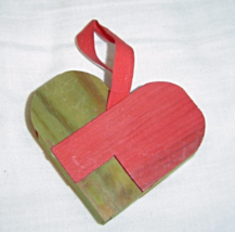  Wooden Heart Christmas Ornament  - $3.99