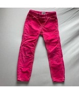 Girls 5 Hot Fuchsia Pink Corduroy Jean Pants Elastic Comfort Waits by Os... - £7.82 GBP