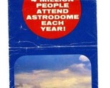Astrodome Brochure Houston Texas 1968 Astro&#39;s Schedule  - $39.56
