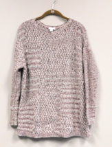 Pure Jill cotton blend sweater pullover crew neck long sleeves size M - £17.08 GBP