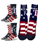 Stance Brigade 2 Baseball Socks KC Royals Texas Rangers A558A20BKC A558A... - £7.98 GBP