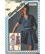 Simplicity 6368 Misses Dress and Culotte Dress in two lengths  Size 12 Miss - £3.14 GBP