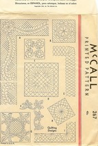 Mccall #267 Quilting Designs transfer c1935 - $7.00