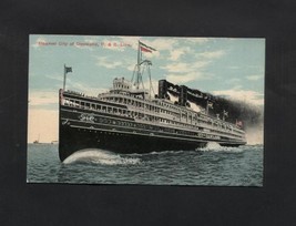 Vintage Postcard Steamer Boats City of Cleveland D &amp; C Line Ohio  - £4.71 GBP