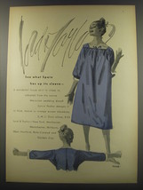 1956 Lord & Taylor Sylvia Pedlar Sleep Shirt Ad - See what Spain has - $18.49