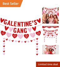Sturdy Love Heart Garland Banner for Happy Galentine's Day Celebrations - $29.65