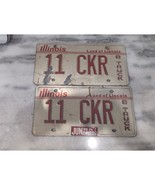 Vintage 1988 Illinois &quot;Land Of Lincoln&quot; Matching Box Truck License Plate... - $14.85