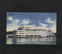 Vintage Postcard Linen Steamer Admiral St Louis Missouri Boats Ships - £4.71 GBP