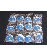 Key Ring w/Acrylic Fob ~ Wisconsin State Seal On Ball Cap ~ Lot of 12 Pi... - £11.57 GBP