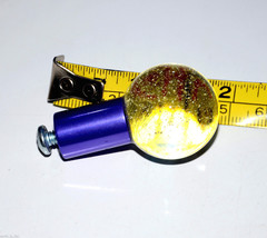 glass ball globe round purple knob handle cabinet pull - $1.97