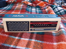 VINTAGE USSR RUSSIAN SOVIET AM LW TRANSISTOR  RADIO ABAVA RP 8330 BLUE GREY - $24.73