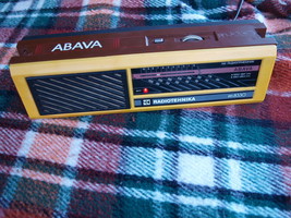 Vintage Ussr Russian Soviet Am Lw Transistor  Radio Abava Rp 8330 Yellow Color - $19.79