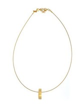 Halloween Sale Handmade Elegant Gold plated Necklace Chunky Pendant CZ -... - $13.05