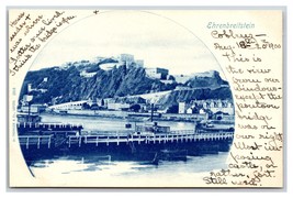 Cyanotype Ehrenbreitstein Fortress Castle Koblenz Germany UNP UDB Postcard S17 - £3.95 GBP