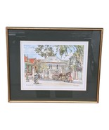 JILL WALKER &quot;Barbarees Hill, Barbados&quot; COLOR PRINT Framed - $59.99