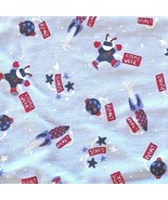 Space Cosmic Rocket Astronaut Kids 2 Flannel Pillow Cases Stars Planets ... - £18.87 GBP
