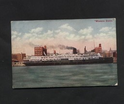 Vintage Postcard Western States Steamer  Ships Great Lakes 1910s Buffalo... - £6.28 GBP