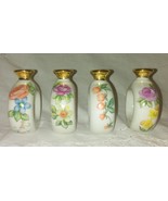 Hand-Painted Floral Ceramic Napkin Vase Rings - Set of  - $186.39 MXN