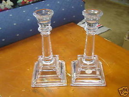 Outstanding Made In Usa.... Crystal Clear Candlestands.....................Sale - £8.28 GBP