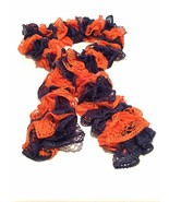 Team Spirit Broncos - Handknitted Ruffled Scarf - New - $10.88