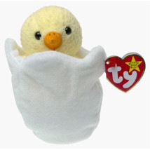 Original Collector 1998 Hang / 1999 Tush Ty Beanie Baby Eggbert The Chick Egg - £22.03 GBP