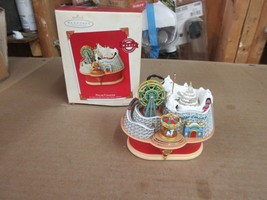 Vintage Hallmark Keepsake Ornament Motion Polar Coaster - $64.17