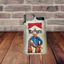 Vintage 1988 Marlboro Man Phillip Morris Cigarette Lighter Promotional A... - $14.92
