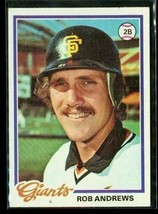 Vintage 1978 TOPPS Baseball Trading Card #461 ROB ANDREWS San Francisco Giants - $8.41