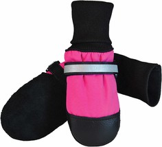 , Original Fleece-Lined Winter Dog Boots With Leather Soles For Cold Weather - 4 - £42.46 GBP