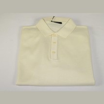 Mens PRINCELY Soft Merinos Wool Sweater Knits Lightweight Polo 1011-40 Ivory image 5