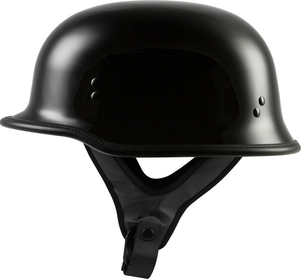 HIGHWAY 21 - 9mm German Beanie Helmet, Gloss Black, X-Large - $69.95