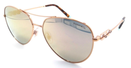Tiffany &amp; Co Sunglasses TF 3083B 61574Z 59-15-140 Rubedo / Grey Mirror Rose Gold - £153.78 GBP