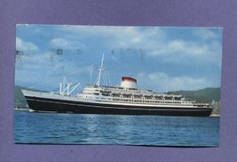 Vintage Postcard 1965 Christoforo Colombo Ocean Liner Ships Boats - $5.99