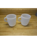 old coffee cups white 60&#39;s style coffee mugs 2 - £19.22 GBP