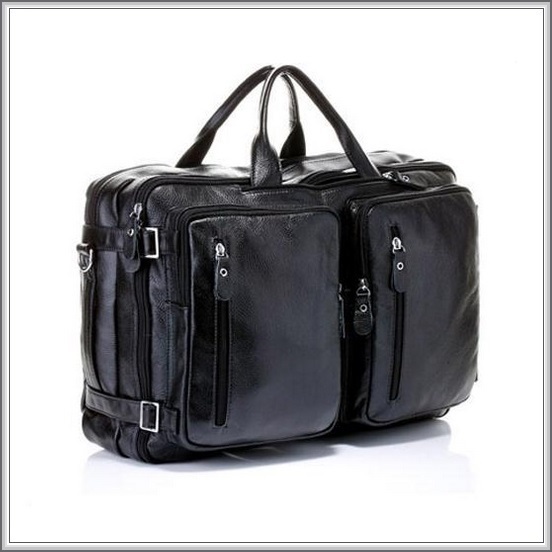 European Leather Office Coach Bag Tote Travel Duffle Zipper Handel Strap Luggage - $289.95