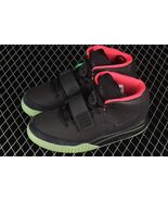 Custom Yeezy 2 Black Solar Red Style Premium Quality Sneakers  US 7-13 B... - $394.02