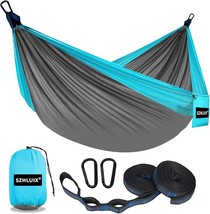 Szhlux Camping Hammock Double And Single Portable Hammocks With 2 Tree, ... - $31.94