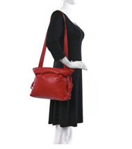 Loewe Flamenco Puffer Knot Bag Medium Red $2499 - $1,880.01