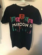 Maroon 5 T Shirt Womens Size Small 2013 Tour Short Sleeve Black American Apparel - $6.92