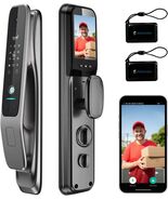Jacchozhi 3D Face Recognition Video Smart Lock with Camera,Keyless Entry... - $218.49