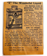 1917 X Labs Automotive Leak Liquid Advertisement Chas Miller Automobilia... - $19.99