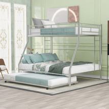 Twin Over Full Bed With Sturdy Steel Frame, Bunk Bed With Twin Size - Si... - $313.73