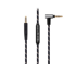 Nylon Audio Cable with mic 2.5mm male to 3.5mm male -Universal For Headphones - £15.89 GBP