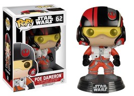 Funko POP Star Wars The Force Awakens Poe Dameron Vinyl Figure #62 - £15.94 GBP