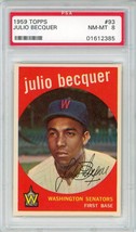 1959 Topps Julio Becquer #93 PSA 8 P1337 - £70.11 GBP
