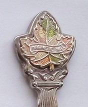 Collector Souvenir Spoon Canada New Brunswick Magnetic Hill Maple Leaf - £7.91 GBP