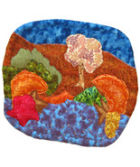 Between Sky and Sea: Quilted Art Wall Hanging - £310.01 GBP