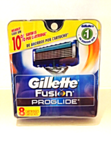 New Gillette Fusion Proglide Men's Razor Blade Refills 8 Pack Cartridges - $32.00
